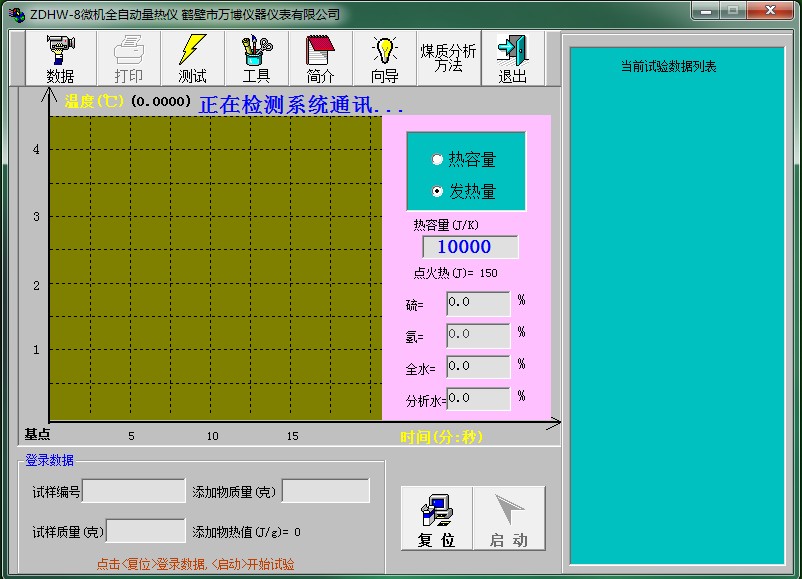 鶴壁微機全自動(dòng)量熱儀校準方法